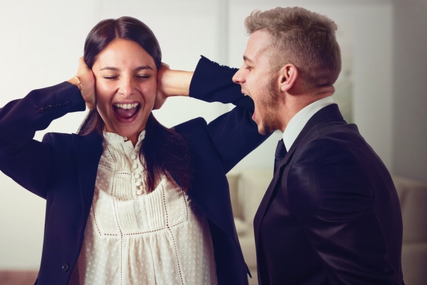 husband crying at wife 