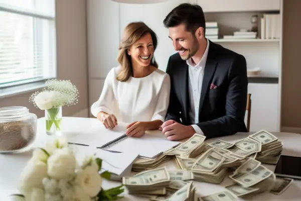 couple managing finances